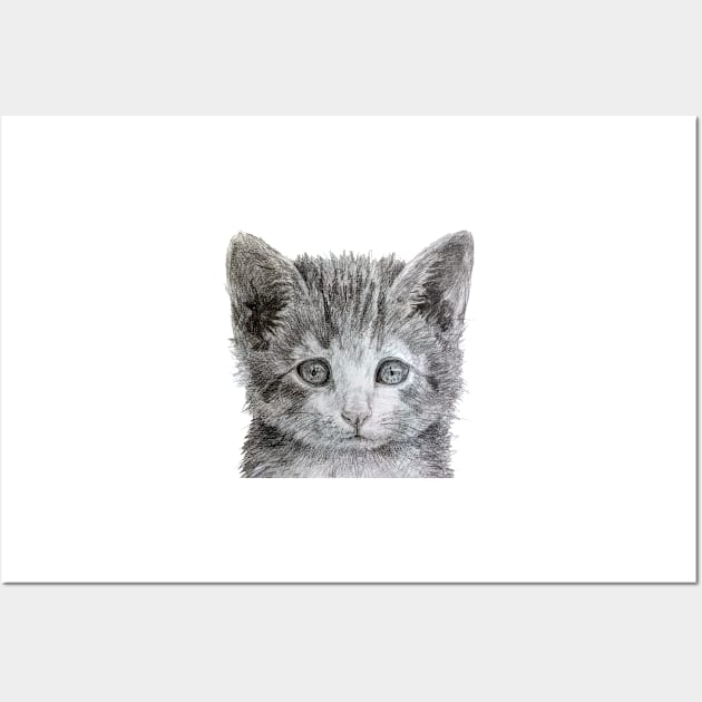 Kitten illustration Wall Art by dizzycat-biz